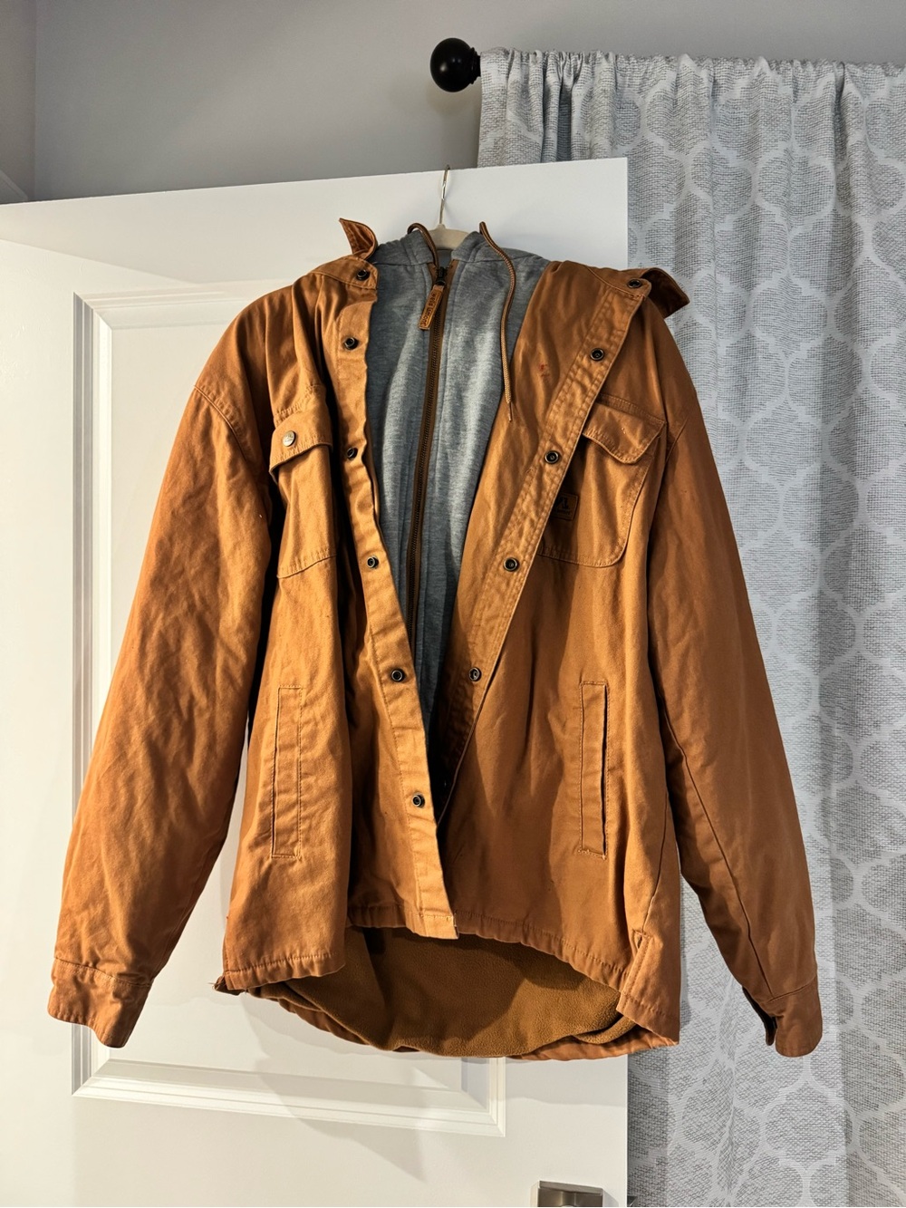 Men's Hooded Field Jacket in Rust